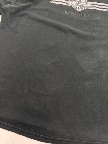 Vintage 2000s Harley Davidson Who Let The Hogs Out Tee Black
