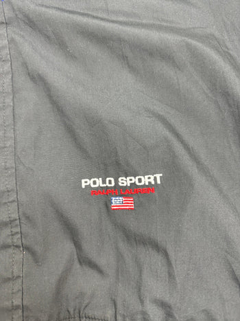(XXL) Vintage 2000s Polo Ralph Lauren Zip-Up Jacket Black