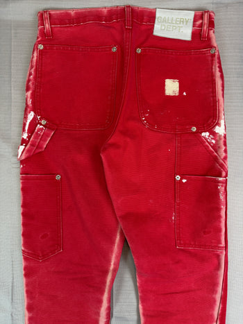 Gallery Dept LA Flare Carpenter Pants Red (USED)