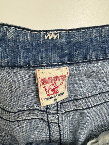 (32) Vintage made in USA True Religion Johnny Super T Cut Denim Pants
