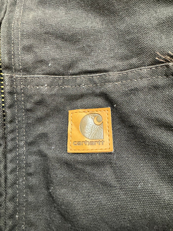 (XXL) Vintage Carhartt Lined Hooded Jacket Brown