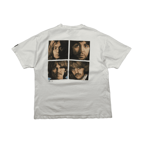 Vintage 1990s The Beatles Backstage Pass Tee White | Vintage Clothing Store Canada