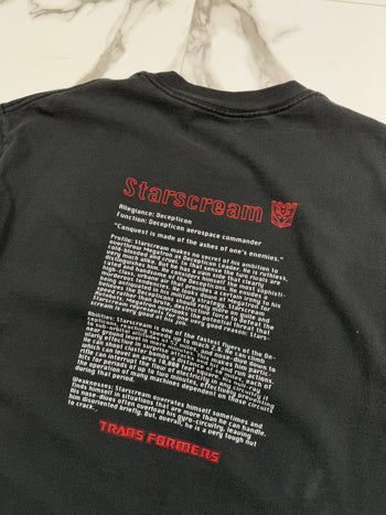 Vintage 2000 Transformers Starscream Tee Black