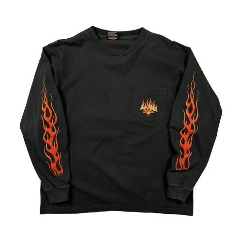 Vintage 2000 Harley Davidson Brandon Pocket L/S Tee Black | Vintage Clothing Store Canada