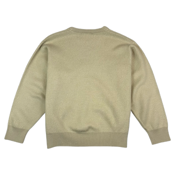 Women's Burberry Embroidered Wool Sweater Beige