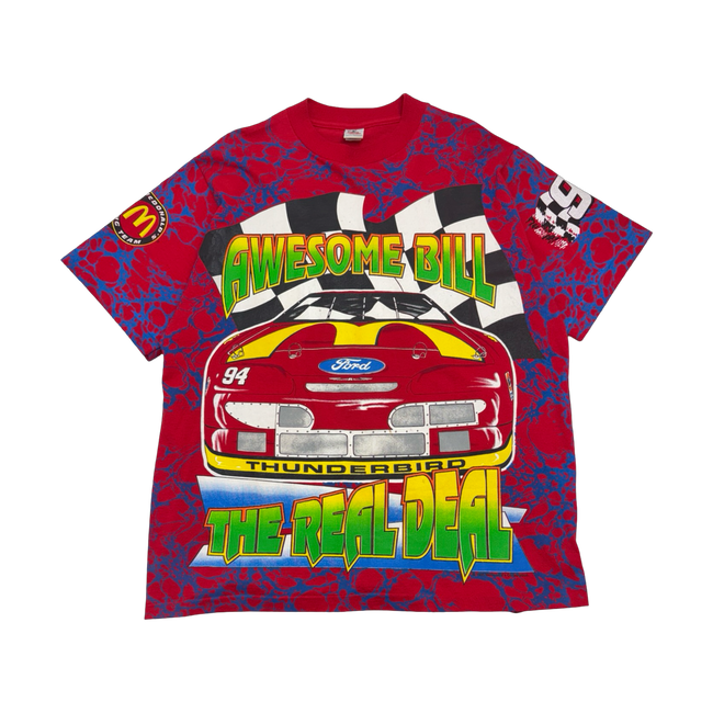 1995 McDonald's Racing Bill Elliott Nascar Tee Red