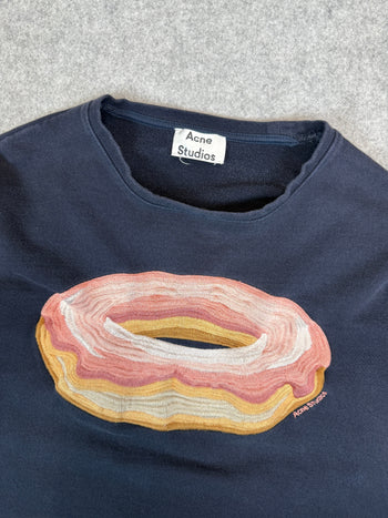 Women’s Acne Studios Donut Sweatshirt Navy