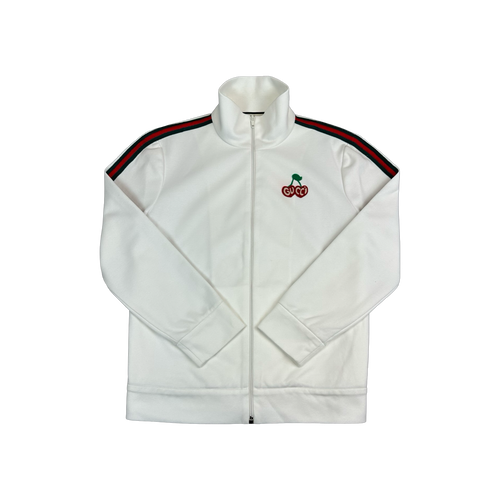 Women’s Gucci Cherry Zip Track Jacket White | Vintage Clothing Store Canada