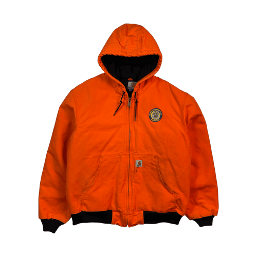 Vintage 2000s Carhartt Hooded Jacket Orange | Vintage Clothing Store Canada