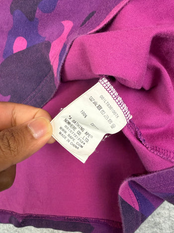 BAPE Color Camo Sleeve Logo L/S Tee Purple