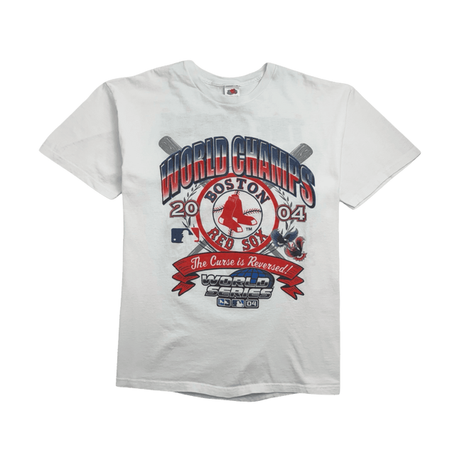 Vintage '04 MLB Boston Red Sox World Champs Tee White