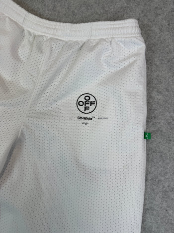 Off-white Impressionism Logo Mesh Shorts White (USED)