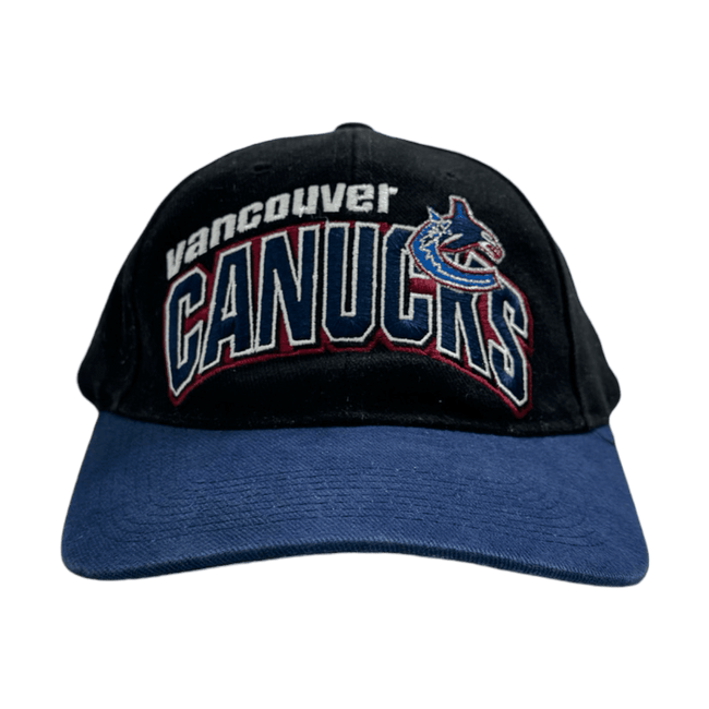 Vintage Starter Vancouver Canucks Strapback Hat Black