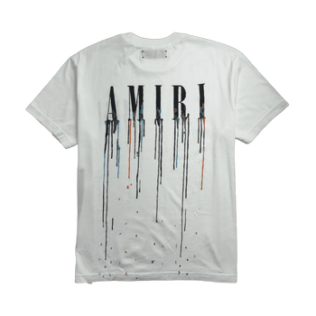 Amiri Paint Drip Tee White