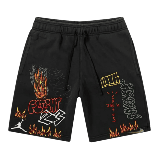 Travis Scott MJ Fleece Short Black