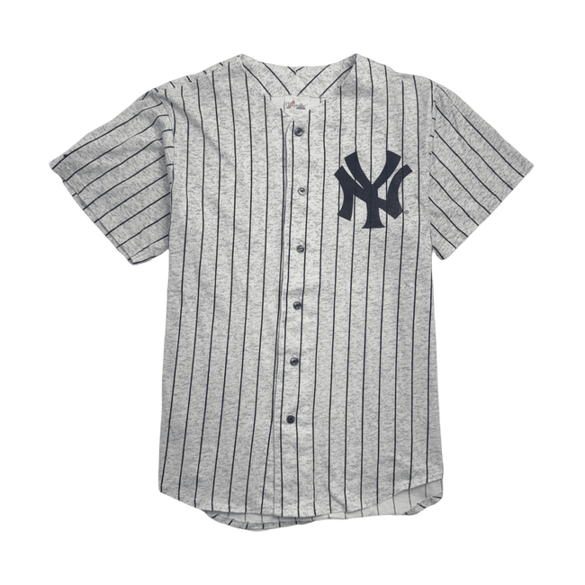 Vintage 90s New York Yankees Pinstripe Jersey White