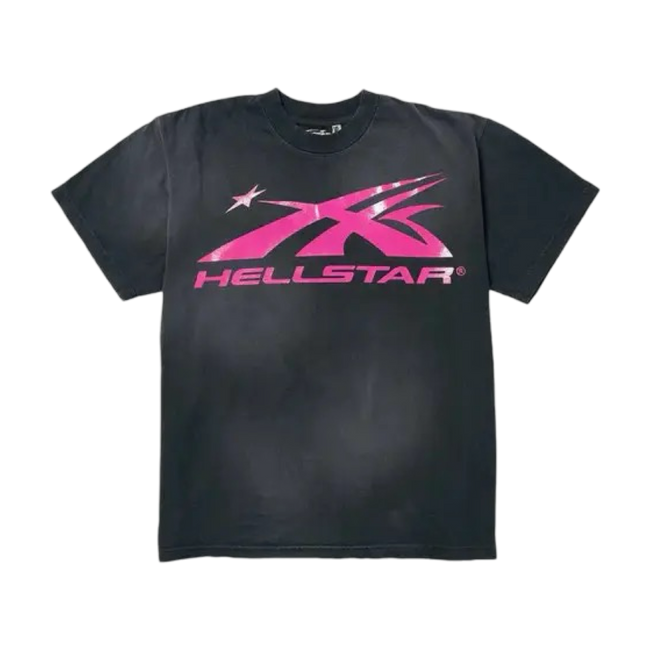 Hellstar Sports Logo Tee Black/Pink