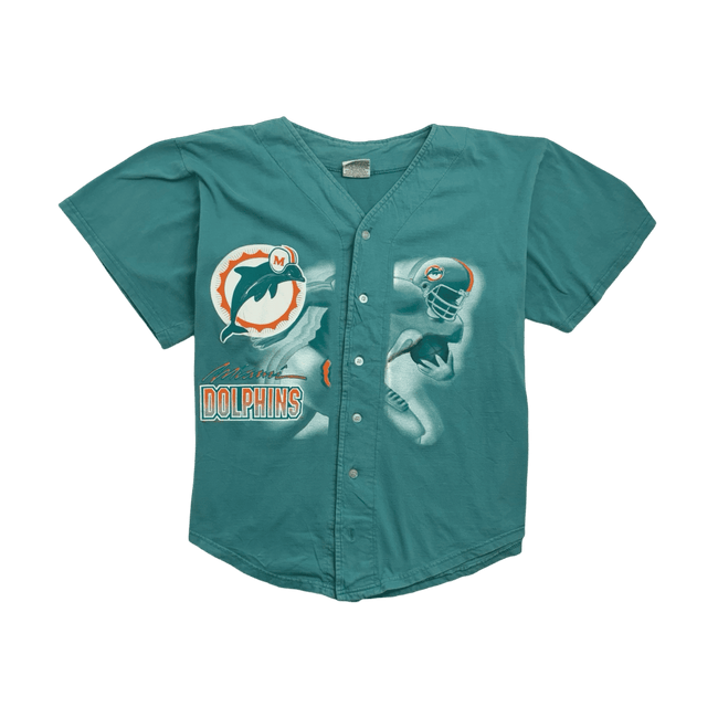 Vintage 90s Miami Dolphins Sports Jersey Aqua