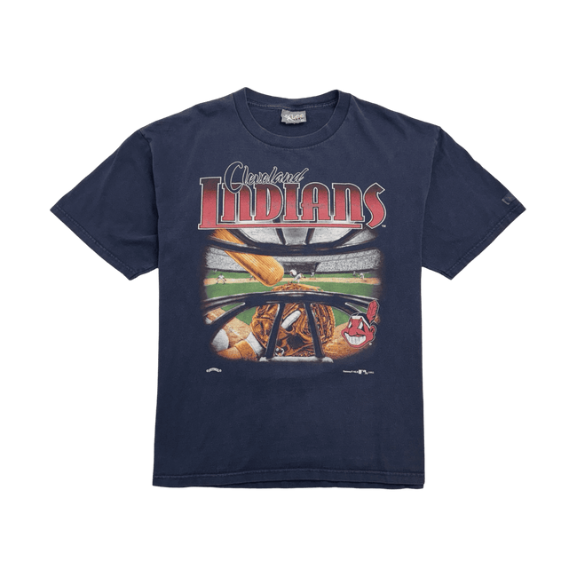 (XL) Vintage Cleveland Indians Tee Faded Navy