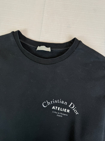 Christian Dior Atelier Logo Sweatshirt Black (USED)