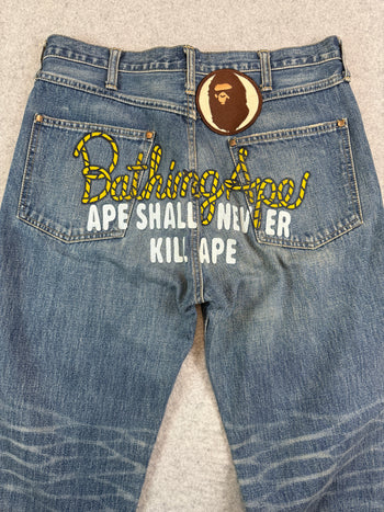 BAPE Rope Asnka Selvedge Denim Jeans (USED)
