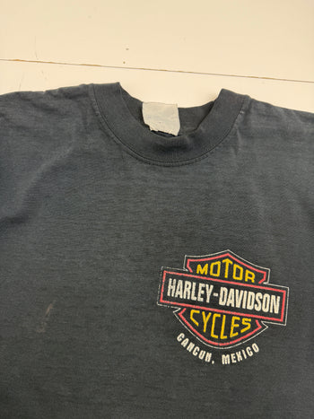Vintage Harley Davidson American Legend Cancun Tee Black