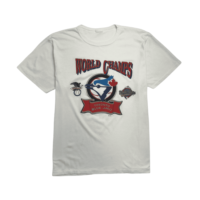 (L) Vintage '92 Toronto Blue Jays Tee White