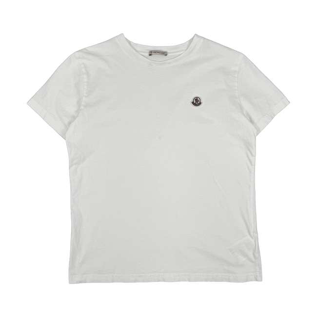 Moncler Logo Tee White (USED)