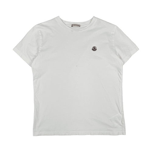 Moncler Logo Tee White (USED) | Vintage Clothing Store Canada