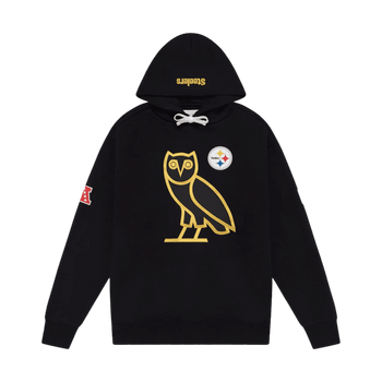 OVO x NFL Pittsburgh Steelers OG Owl Hoodie Black
