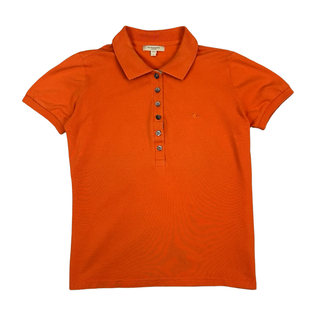 Women's Burberry Polo Shirt Orange