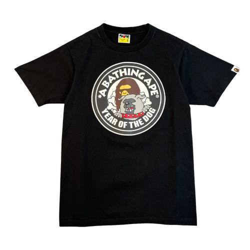 BAPE Year of the Dog Tee Black (USED) | Vintage Clothing Store Canada