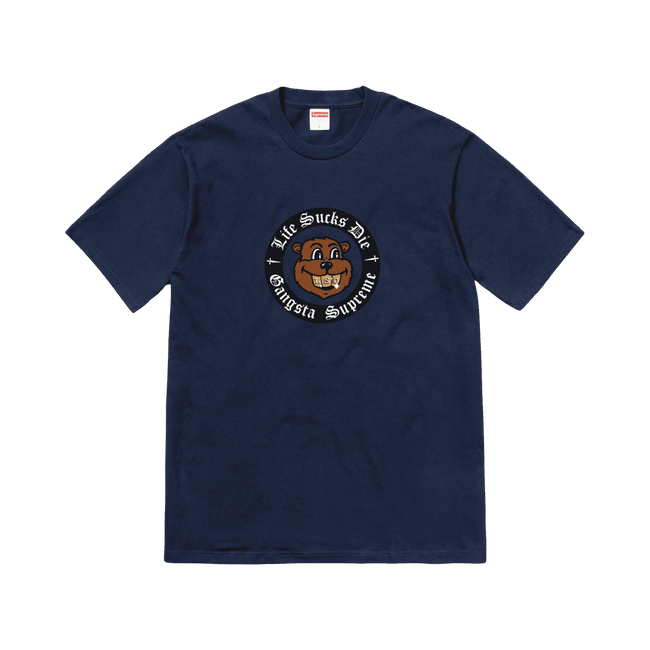 Supreme Life Sucks Die Tee Navy
