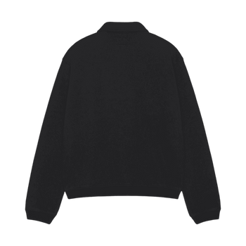Stussy Fleece Zip Mockneck Black