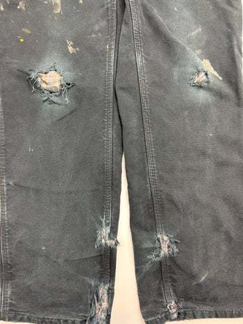 (31) Vintage Carhartt Lined Pants Black
