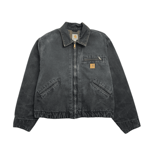 (M) Vintage Carhartt Lined Detroit Jaket Faded Black