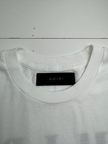 Amiri Paint Drip Tee White