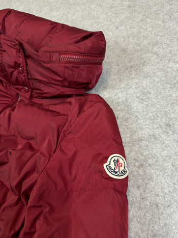 Women’s Moncler Flammette Giubbotto Parka Dark Red