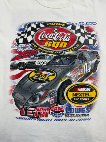 (L) Vintage '04 NEXTEL Nascar Tee White