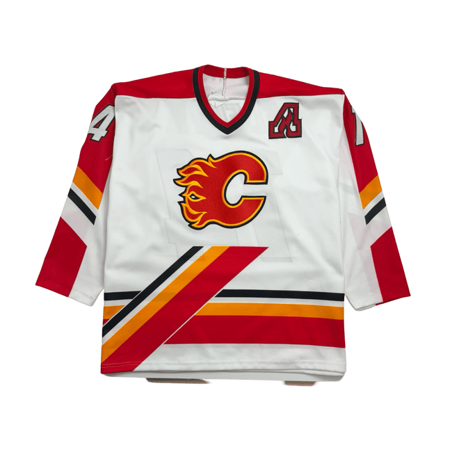 (XXL) Vintage Calgary Flames Fleury Jersey White