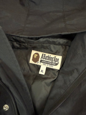 BAPE Shark Hooded Anorak Jacket Black (USED)