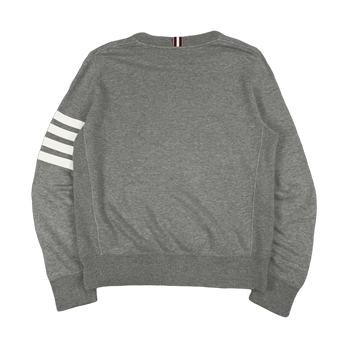 Thom Browne 4-bar Striped Sweatshirt Gray (USED)