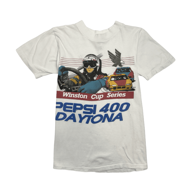 (S) Vintage Pepsi 400 Daytona Winston Cup Racing Tee White