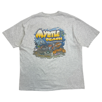 Vintage 2001 Harley Davidson Myrtle Beach Tee Grey