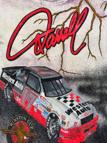Vintage 90s AOP Winston Cup Nascar Rolling Thunder Tee White