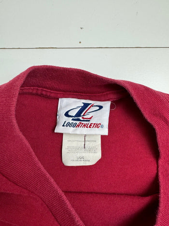 (L) Vintage Harvard Crimson Tee Red