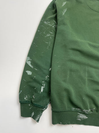 (L) Vintage 2000s Distressed Nike Side Swoosh Sweatshirt Green