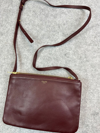 Celine Small Trio Crossbody Bag Purple