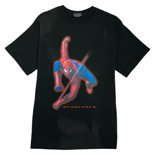 Vintage 2000’s Spider-Man 2 Movie Merch Tee Black | Vintage Clothing Store Canada