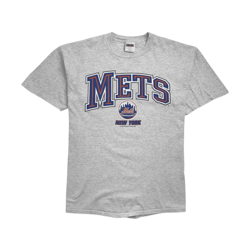 Vintage '99 MLB New York Mets Tee White | Vintage Clothing Store Canada